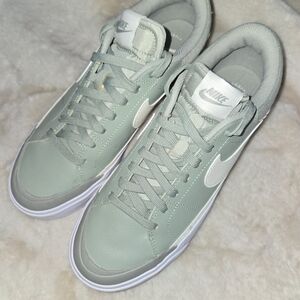 Nike Women's Sage Green Platform Sneakers